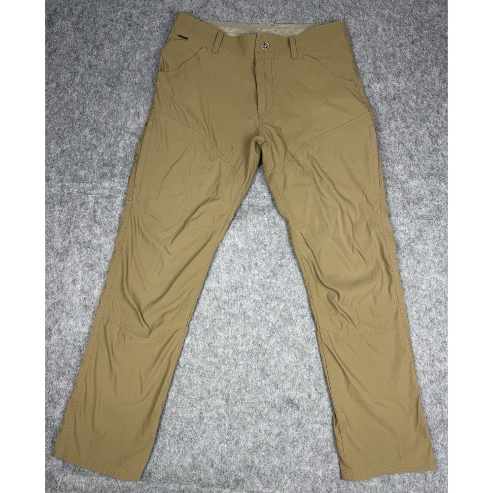 Kuhl Renegade Pants Mens 32x30 Brown Stretch Nylon Outdoor Hiking Travel Casual